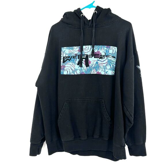 We The People Size XXL Sweatshirt Black Graphic Print America‎ Hoodie Pullover - Picture 1 of 6